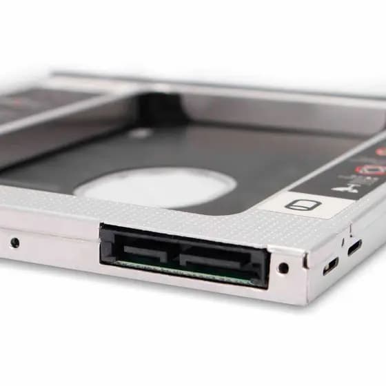 Adaptador Caddy HD/SSD 2.5" SATA para Notebook 9.5mm | Gaveta Substitui CD/DVD