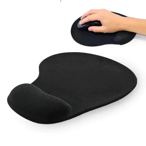 Tapete de rato ergonómico em gel e tecido 22 x 19 cm Maior conforto Prevenção de lesões
