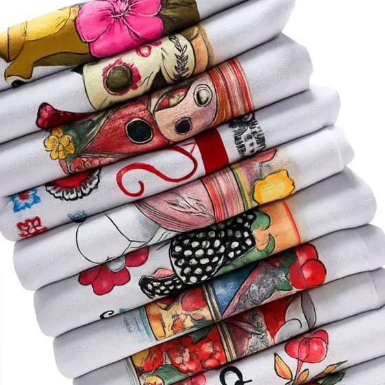 KIT 10 PANOS de Prato ESTAMPADO PÉ DE GALINHA Grande De Copa Cozinha 100% Algodão