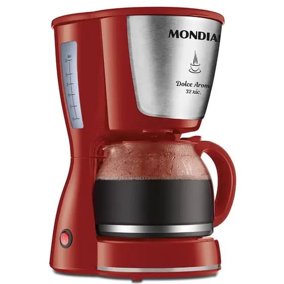 Cafeteira Elétrica Dolce Arome Mondial Vermelho e Inox 800W C-32-32X-R