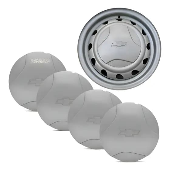 Kit 4 Calota Gm Corsa Wind Central Miolo De Roda Modelo