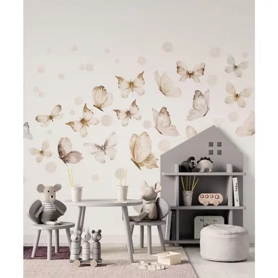 Adesivos Borboletas Coloridas 🦋 | Leveza e Encanto no Quarto Infantil