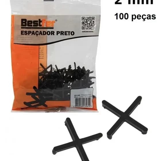 Espacador de Piso e Revestimento 2mm -3mm--5mm (100 Pcs) Bestfer
