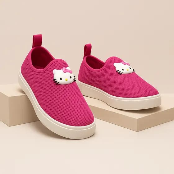 Tênis Casual Infantil Antiderrapante Solado Baixo Calce Fácil-Envio Imediato