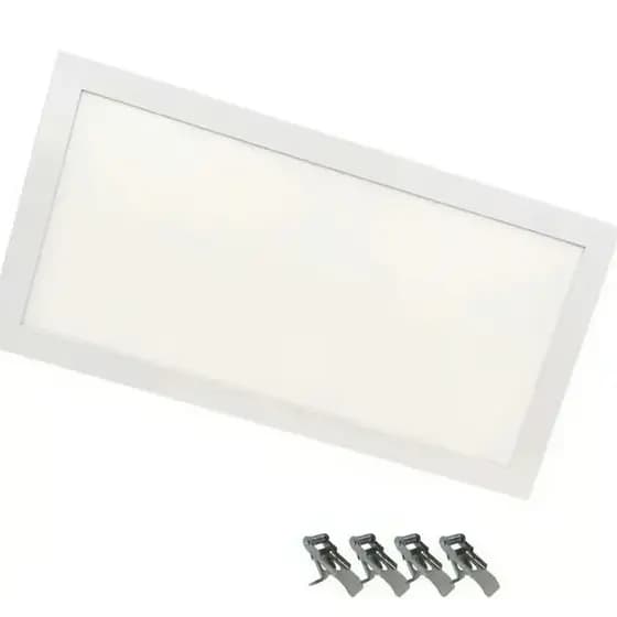 Painel Luminária Retangular Led 30x60 Branco quente Embutir - Bivolt