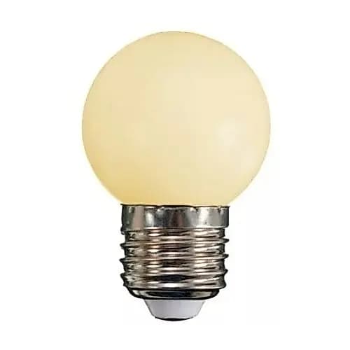 Kit 20 Lâmpada Bolinha Bulbo Led 4w E27 Branco Quente - Decoração