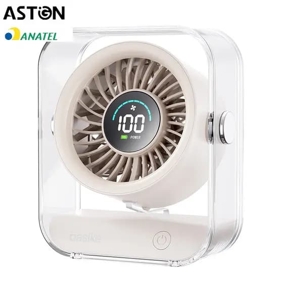 Astgn X Basike Fan de escritório portátil silencioso de 100 níveis