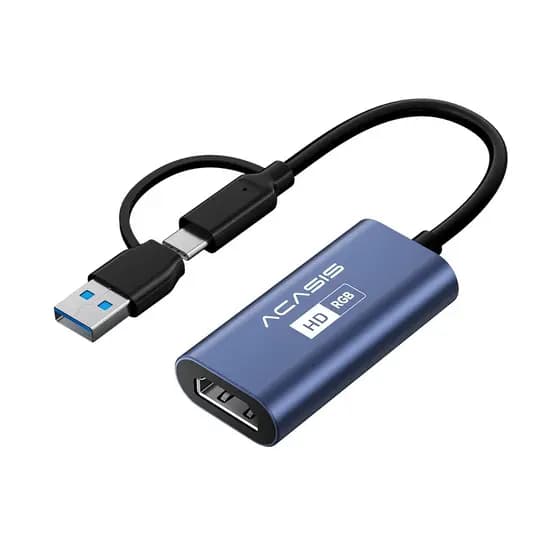 Placa De Captura ACASIS USB3.2 4K 60Hz HDMI Video Grabber Com Latência Ultrabaixa , Sem Necessidade De Driver Para Trans