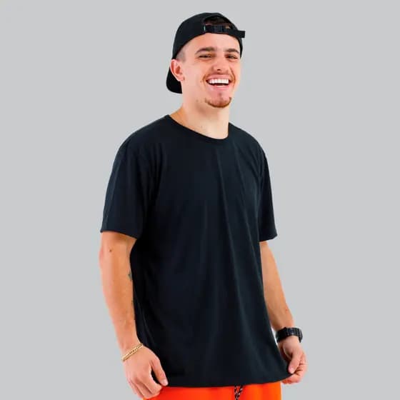 Kit 3 Camiseta Básica Lisa Premium Academia 3 Cores DryPoli Manga Curta