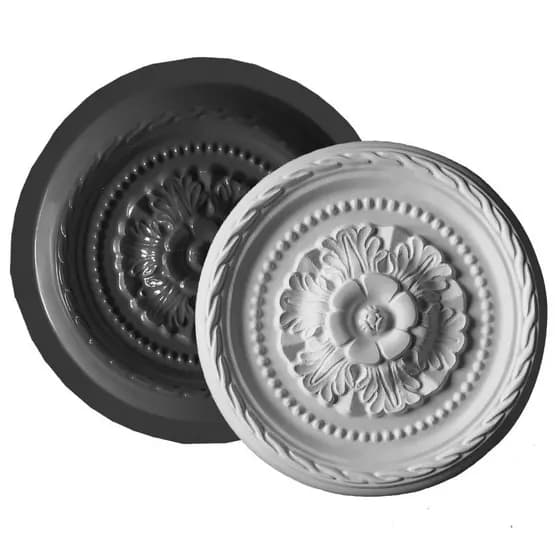 Forma Molde Para Roseta Florão Gesso Teto Decoração