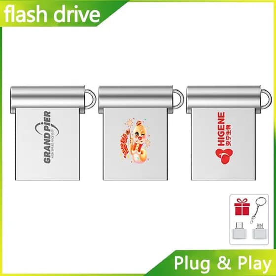 Super Mini Flash Drive 8GB-2TB USB3.0 Memory Stick de alta velocidade com adaptador