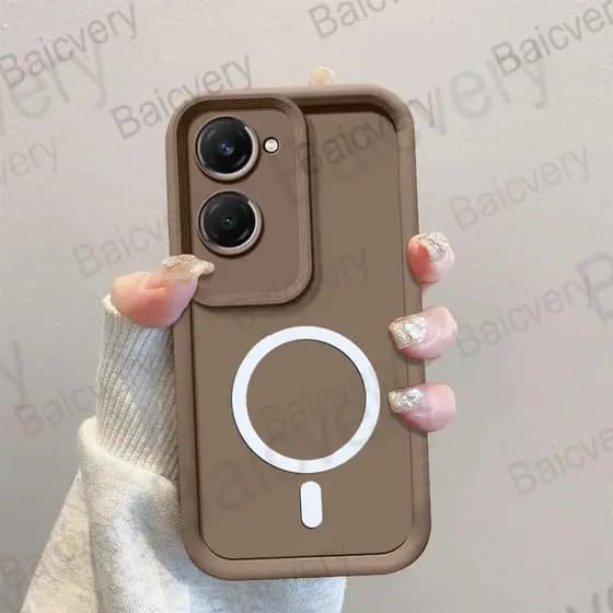 Capa De Telefone Para Xiaomi POCO C71/Redmi A5 4G Capas Sacos TPU Silicone Com Adesivo Magnético