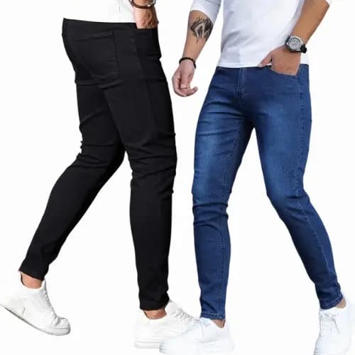 kit calças jeans masculina basica com elastano linha premium NF
