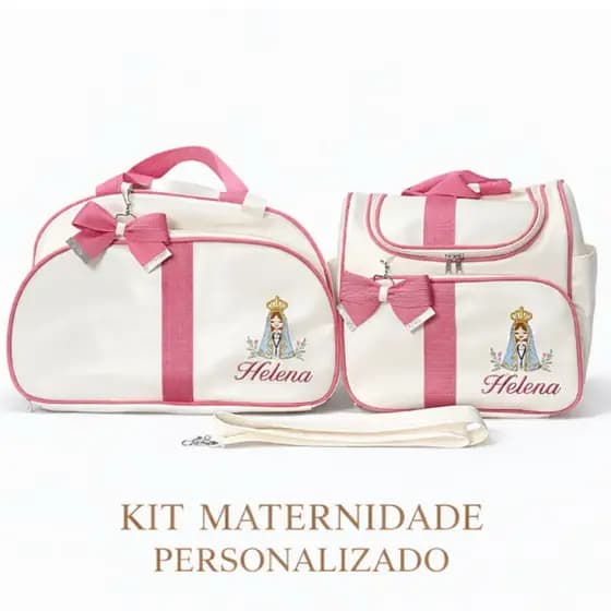 KIT MATERNIDADE / BOLSA MATERNIDADE- MEU PRIMEIRO AMOR- AMORA BABY- KIT MATERNIDADE PERSONALIZADO