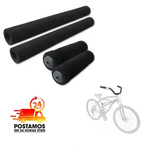 Manopla Espuma Beach Guidão Bicicleta ou Moto - Jogo com 4 Peças
