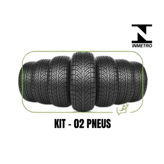 (Aprovado) Kit C/ 02 Pneu Remolde de Carro Borracha Vipal Aro 14/185/65 Novo
