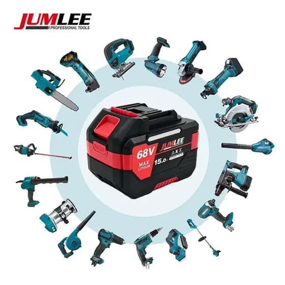 Bateria de Lítio JUMLEE 36V 48V 68V para Parafusadeira e Furadeira de Alta Capacidade Universal
