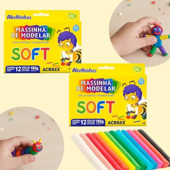 Kit 12/24/36 Massinhas De Modelar 12 Cores Não Tóxico Escolar Festa Infantil Lembrancinhas Colorido