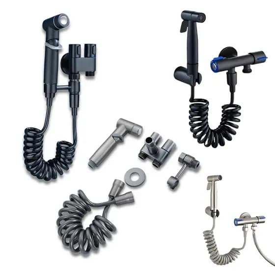 KIT Para BANHEIRO De Ducha Higiênica Luxo e Moderno Duas Saídas 1/2mm Registro Conjunto Pulverizador