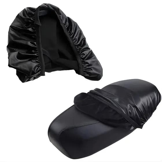 Capa para Assento de Moto Impermeável Couro com Protetor Solar Elástica À Prova D'água Chuva
