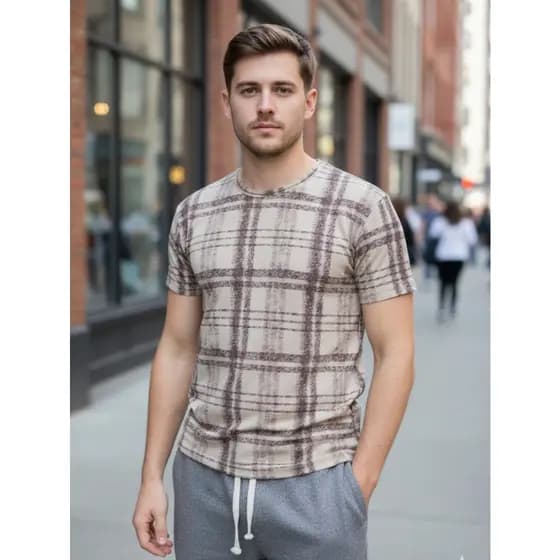 Camisetas Manga Curta Com Estampada Malha Visco Lycra