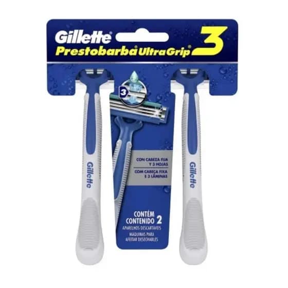 Aparelho De Barbear Ultra Grip Gillette C/2 Unidades