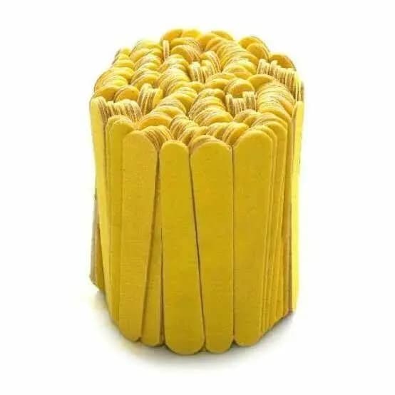 Lixa Mini Canário 8cm C/100 Un Profissional Manicure Estética Spa
