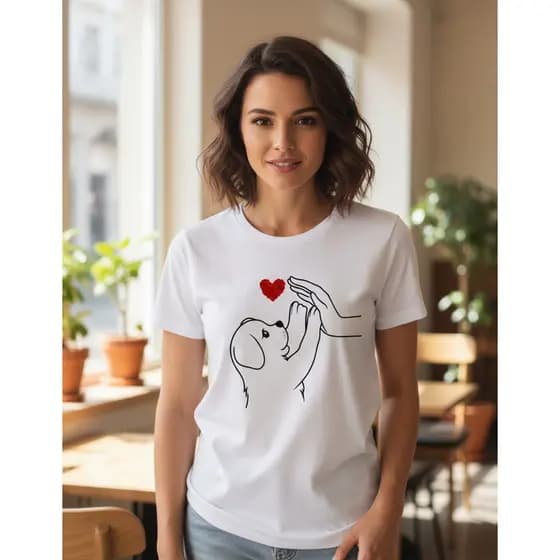 Camiseta Camisa Feminina Estampado T-shirt Confortável Macia