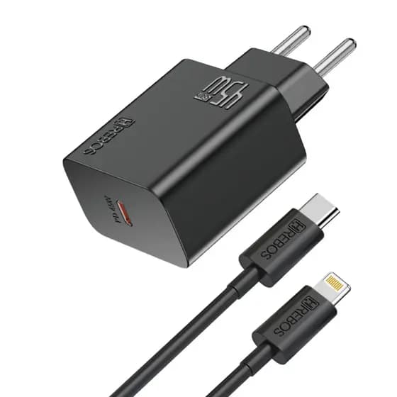 Carregador Carga Rápida Turbo Lightning iPhone 45W
