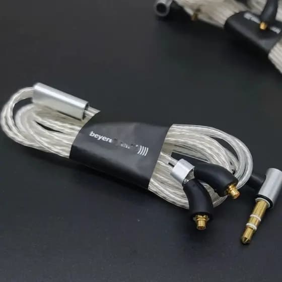 Cabo De Fone De Ouvido MMCX Plug Banhado A Prata Leve Flexível Para Fones XieLanTu Com Boa Qualidade De Som E Uso Confor