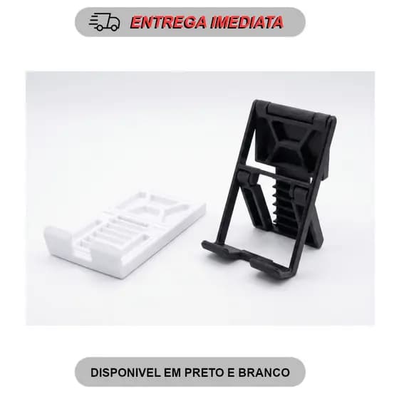 Suporte de Parede Articulável para Celular Reclinável Dobrável | Ajuste de Ângulo | Preto ou Branco