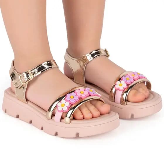 Sandália Tamanco Infantil Menina Conforto Moda Casual Feminina