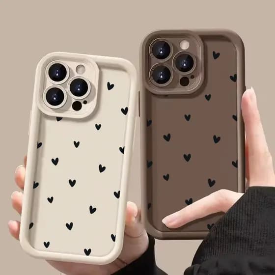 Capa Protetora Macia À Prova De Choque Para Samsung A35 A34 A33 A32 A25 A24 A23 A05S A55 A54 A14 A05 A15 A53 A52 A52S A51 Coração De Amor Fofo Impressão