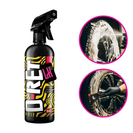 D Ret 500ml Dub Boyz Limpador De Pneus E Borrachas Limpeza Pesada Remove Terra Barro Graxa