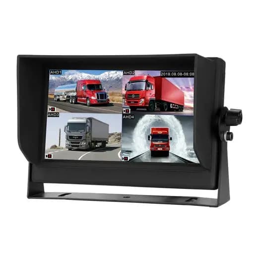 Monitor Veicular 7 Polegadas Ahd Para 4 Cameras C/ Gravação