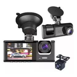 Câmera Veicular DVR HD 1080P Frontal Interna e Traseira