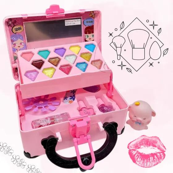 Kit Maleta Maquiagem Infantil Lançamento Fashion Completa