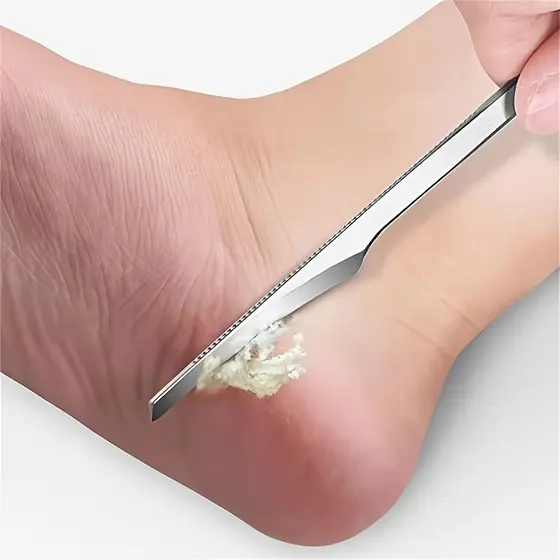1/2/3/6 Peças Kits De Ferramentas Para Faca De Pedicure , Removedor Profissional De Pele Morta Purificador De Pés De Aço