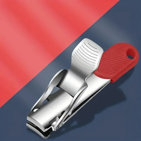 Cortador De Unhas Dobrável Portátil De Aço Inoxidável Com Chaveiro-Ferramenta Conveniente De Pedicure Para Preparação Em