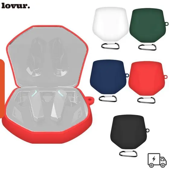 Capa De Fone De Ouvido Sem Fio , Armazenamento À Prova De Choque De Silicone , Com Mosquetão Para GM2