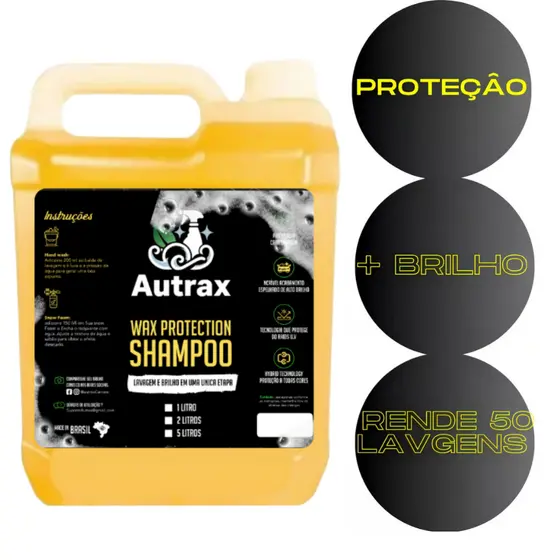 Shampoo Com Cera De Carnaúba  Automotivo Autrax + Brilho