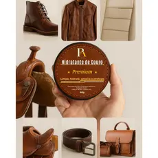 Cera Hidratante de Couro Premium Limpa Hidrata Amacia e Protege