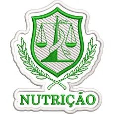 Patch Bordado Nutrição Personalizado Jaleco e Uniforme Nutricionista Profissional