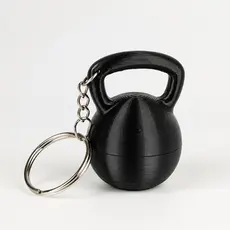 Chaveiro Porta Anéis Alianças Kettlebell Com Rosca de Segurança PETG CrossFit Academia Presente