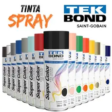 Tinta Spray Tekbond Super Color Uso Geral 350ml Várias Cores Secagem Rápida