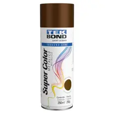 Tinta Spray Aerossol Metálico Tekbond Bronze 350ml Uso Geral Alta Cobertura Secagem Rápida