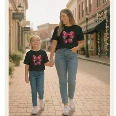 Camisetas Blusa T-shirt Feminina de Gola Redonda Cerejas 100% Algodão Manga curta  Blusinhas Estampadas adulto infantil
