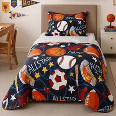 Cobre Leito Solteiro Infantil Colcha 1,60 x 2,20 Kit 2 Peças Matelado Ultrassonico