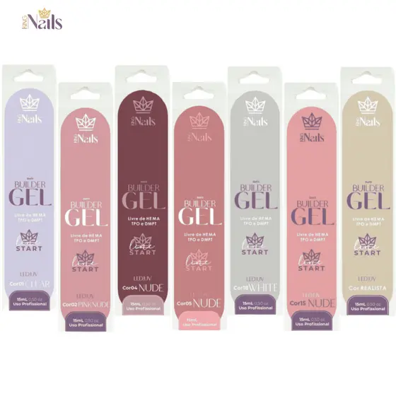 Refil Builder Gel 15ml c/ Anvisa - Livre de HEMA, TPO e DMPT - King Nails