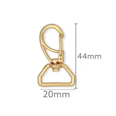 10 Fecho Mosquetão Gancho 20mm Para Bolsas Artesanato Mochila e Costura